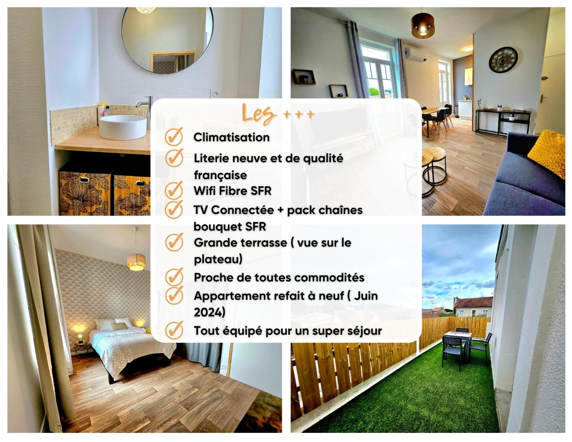 Elegant T2 Au Calme Avec Terrasse Et Climatisation Apartment